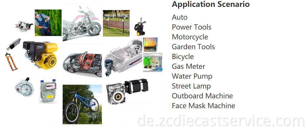 China OEM Custom ADC12 A380 Hersteller Gießerei -Dienstleistungen Zink Magnesium Aluminium -Würfel -Gussteil